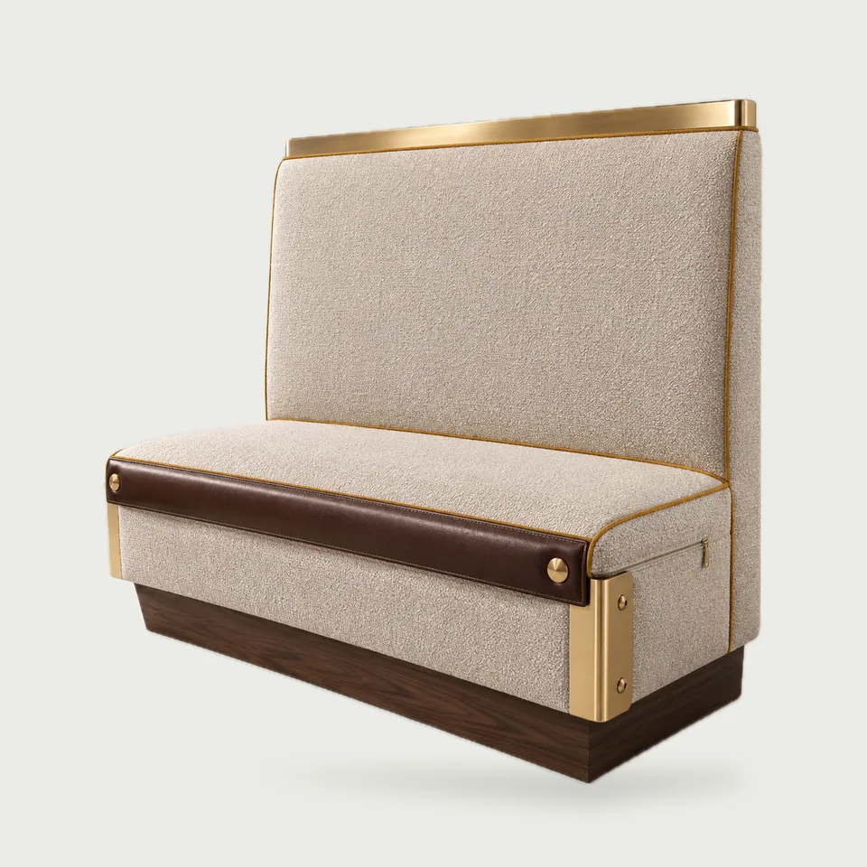 Replaceable Wear-Edge Booth